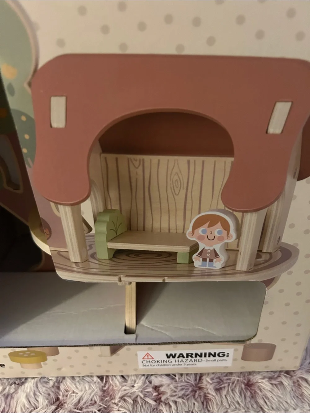 Little Fern Toys Wooden Tree House Playset - 12pc